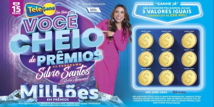 AO VIVO: confira o resultado do 5º sorteio da Tele Sena de Mães 2025