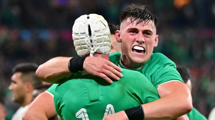 Irlanda vence escócia rugby jogo apertado
