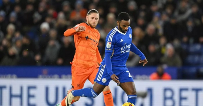Possíveis substituições Leicester vs Ipswich