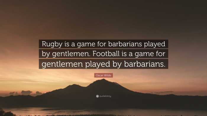 Gentlemen played game rugby barbarians football How rugby game is played