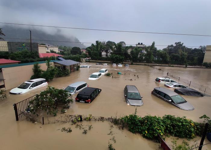 Landslides cause floods Landslides cause floods