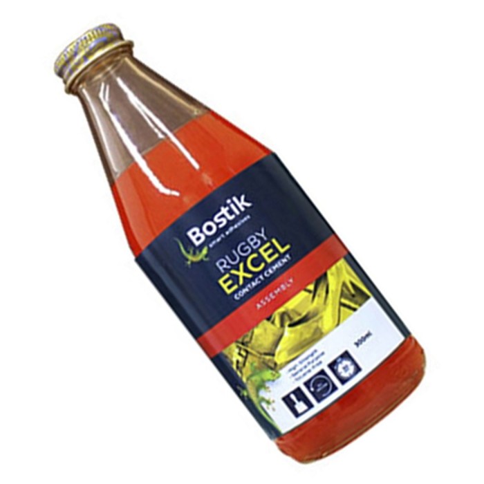 RUGBY EXCEL contact cement bostik adhesive ( 1 BOTTLE 300ml BOTE ) XDE ... RUGBY EXCEL contact cement bostik adhesive ( 1 BOTTLE 300ml BOTE ) XDE ...