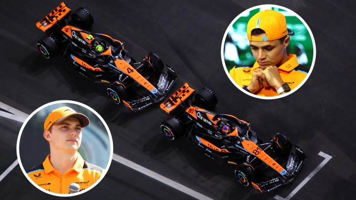 Comparação Lando Norris e Piastri GP Brasil