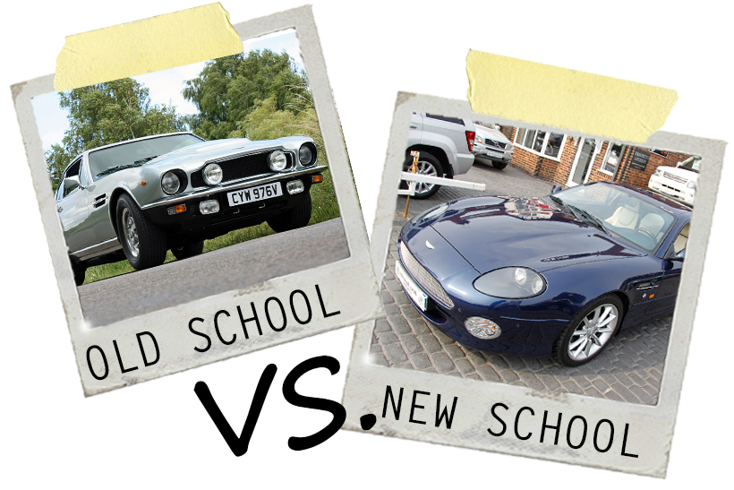 Comparação entre a Aston Martin antiga e a atual