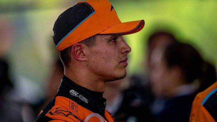 Impacto mídia social no desempenho Lando Norris