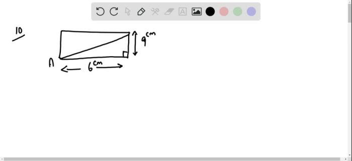 How to Construct a RECTANGLE when given the Length of the Diagonal and ... Método para determinar a medida da diagonal de um retângulo usando o Teorema de Pitágoras.