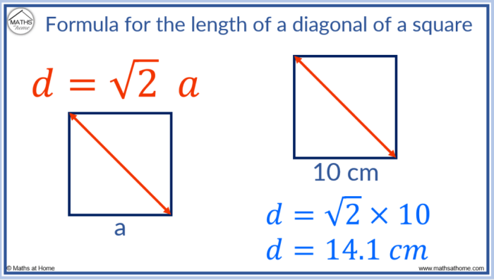 Diagonal formula diagonals length what geometry definition theorem using rectangle units pythagoras number Compreendendo a demonstração geométrica da fórmula da diagonal de um retângulo.