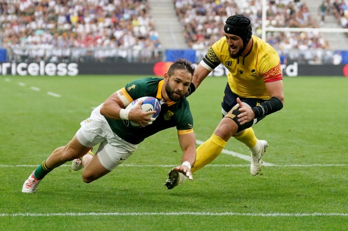 What rugby is on today in south africa