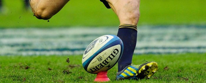 How do you kick in rugby?