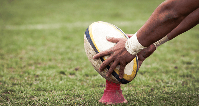 How do you kick in rugby?