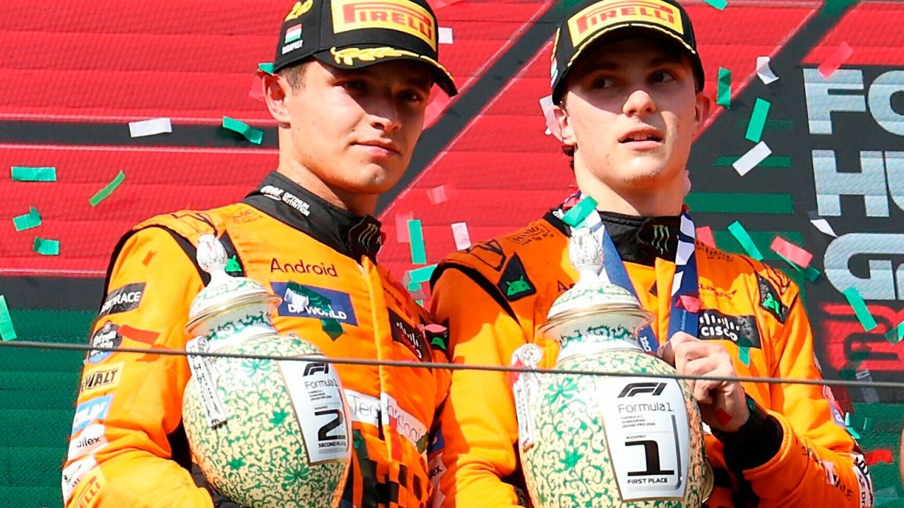 Desempenho Lando Norris em relação a Piastri GP Brasil