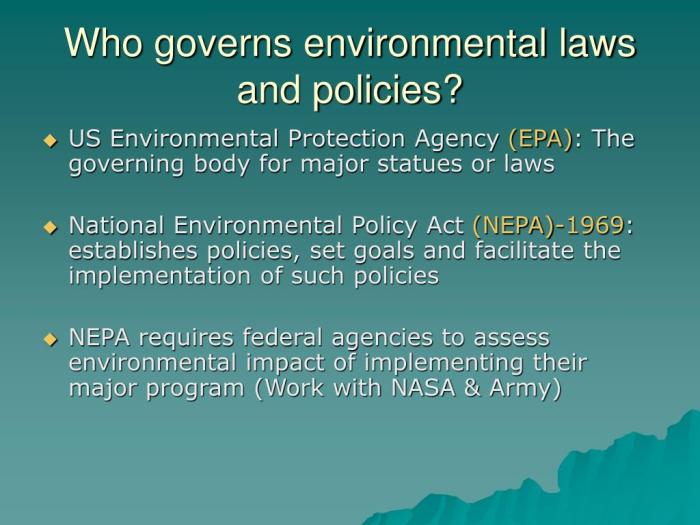 Legislation environmental Legislation environmental