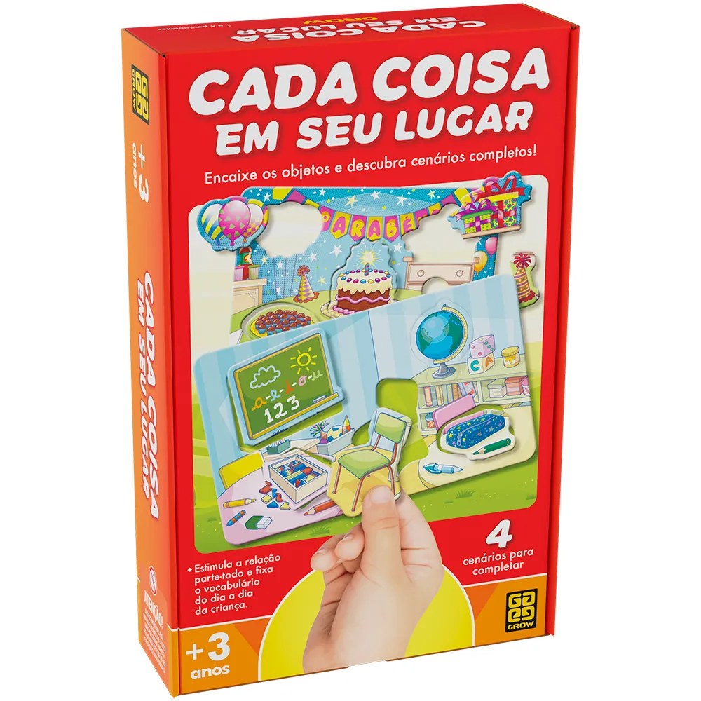 Jogo Cada Coisa em Seu Lugar - Loja Grow Jogo Cada Coisa Que Existe