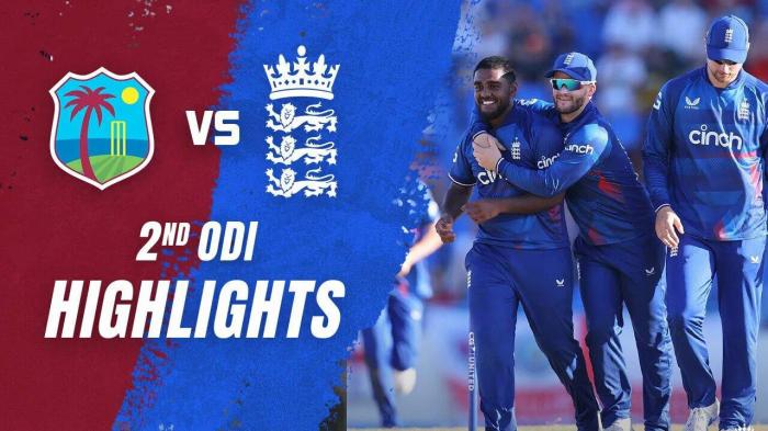 Highlights | West Indies vs England | 2nd ODI | - newsR VIDEO Highlights | West Indies vs England | 2nd ODI | - newsR VIDEO