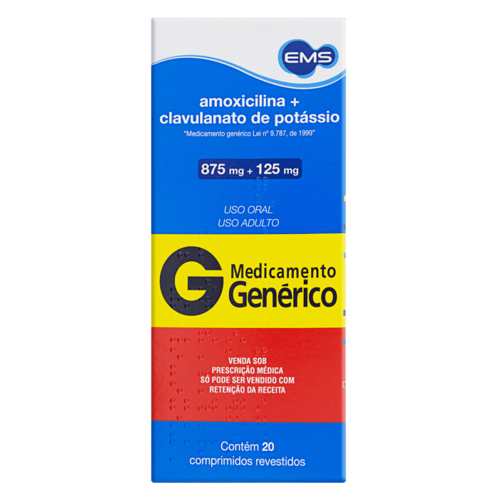 AMOXICILINA 500MG + CLAVULANATO DE POTÁSSIO 125MG SANDOZ CAIXA 21 ... Amoxicilina Com Clavulanato