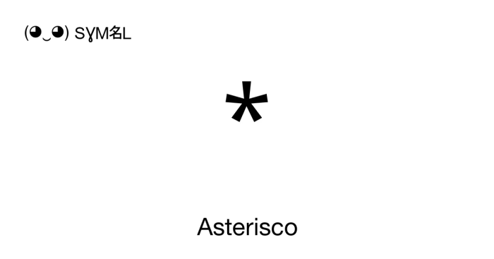 Significado do nome Asterio Asteriscum Significado