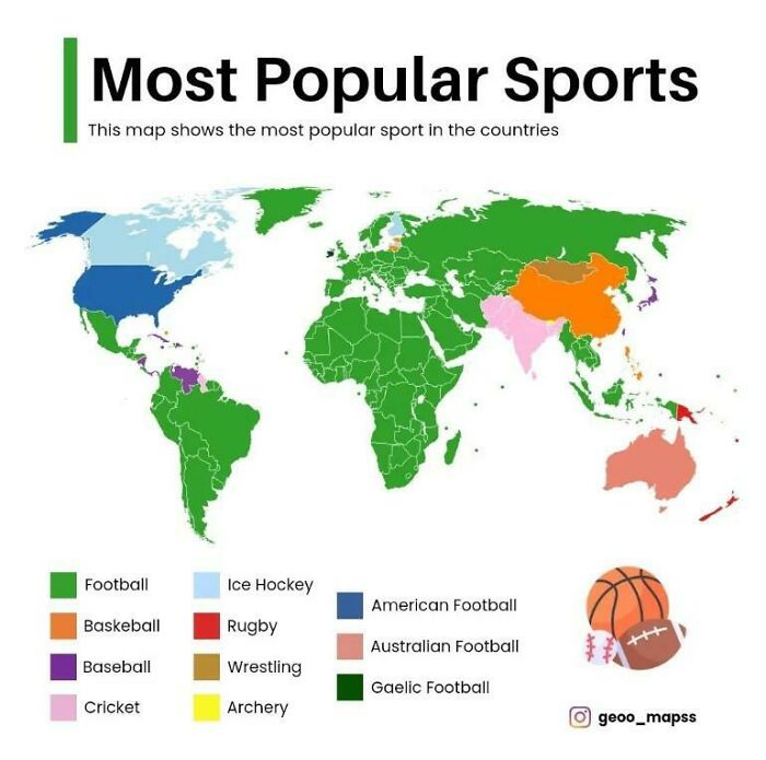 What sport is most popular in every country?