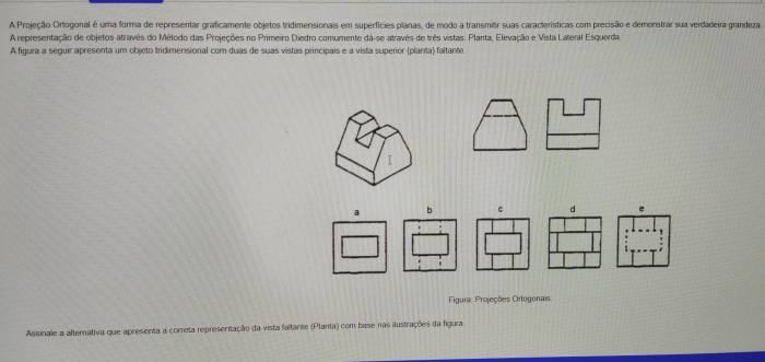 Solved: A Projeção Ortogonal é uma forma de representar graficamente ... Solved: A Projeção Ortogonal é uma forma de representar graficamente ...