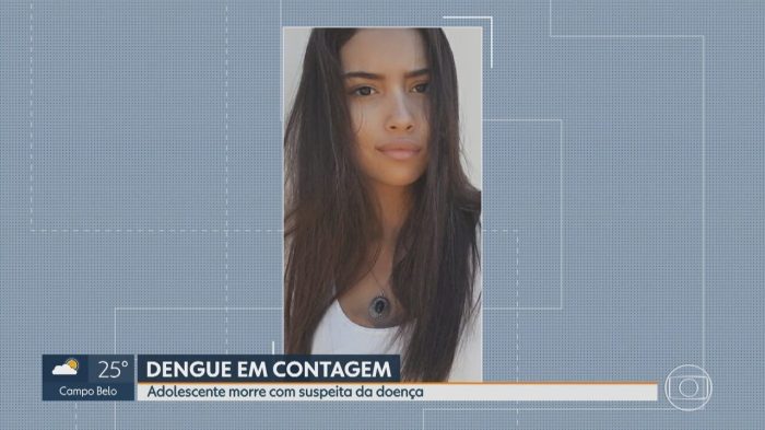Adolescente de 17 anos morre com sintomas de dengue em Contagem, na ... Adolescente De 17 Anos Morre Na Grande São Paulo Após Comer Bolo Que Recebeu Junto Com Bilhete Anônimo