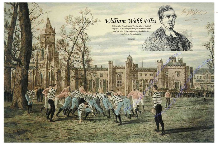 Which country invented rugby football?