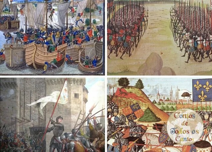 A Guerra dos Cem Anos entre Inglaterra e França A Guerra dos Cem Anos entre Inglaterra e França