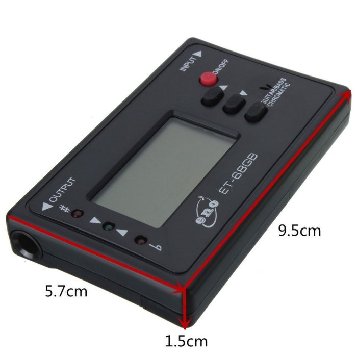 Afinador digital cromatico para guitarra e Baixo - Loja HMCustom Afinador digital cromatico para guitarra e Baixo - Loja HMCustom