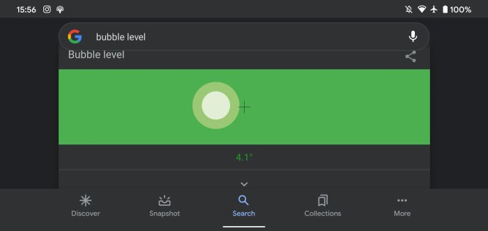 Como acessar o nível de bolha integrado do Google no Android - TecnoGuia Como acessar o nível de bolha integrado do Google no Android - TecnoGuia