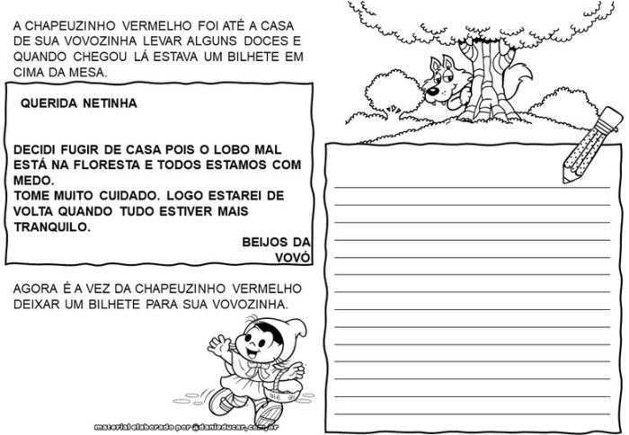 Atividades para trabalhar bilhete Atividades para trabalhar bilhete