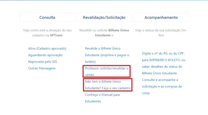 Como fazer bilhete único estudante Online ~ Recargabilheteunico Como fazer bilhete único estudante Online ~ Recargabilheteunico