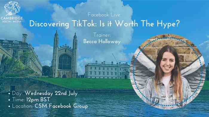 TikTok for Business, worth the hype? - Cambridge Social Media TikTok for Business, worth the hype? - Cambridge Social Media