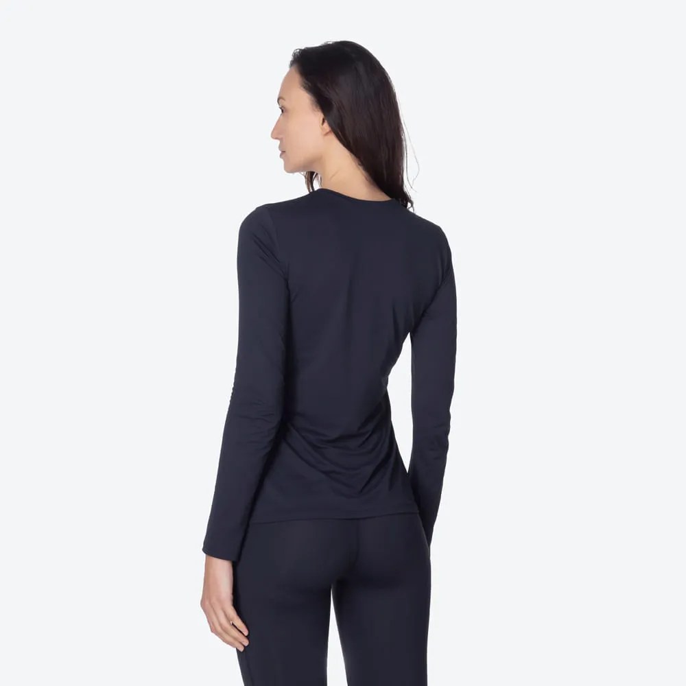 Blusa Segunda Pele Térmica Solo X-Thermo® DS Feminina Preta - Aqui Blusa Segunda Pele Térmica Solo X-Thermo® DS Feminina Preta - Aqui