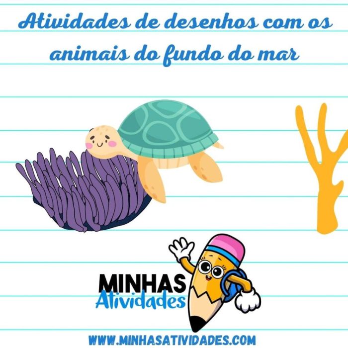 Atividades De Desenho Animais Do Fundo Do Mar Atividades De Desenho Animais Do Fundo Do Mar