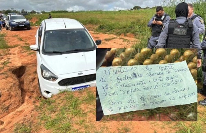 Homem é encontrado morto dentro de carro com bilhete incriminador; leia ... Homem é encontrado morto dentro de carro com bilhete incriminador; leia ...