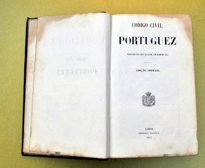 Tabelião - CODIGO CIVIL PORTUGUEZ, 1867