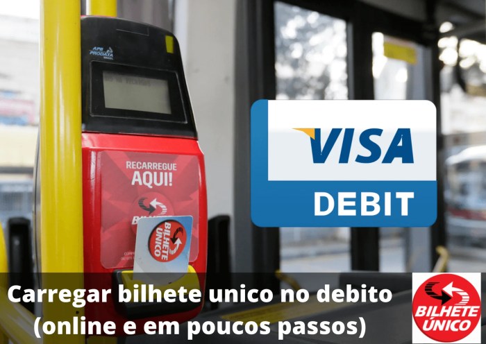 Bilhete unico não carrega: Método alternativo de carga Bilhete unico não carrega: Método alternativo de carga