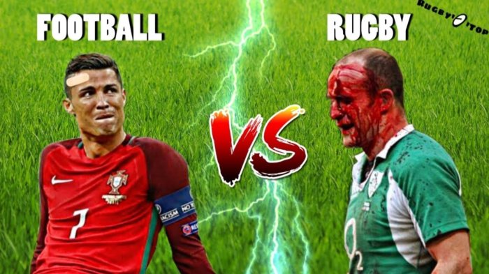 Is rugby or football more physical?