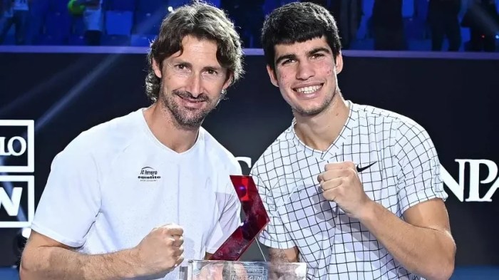 ¿Quiénes son los padres de Carlos Alcaraz? - Tenis Base La quête épique de Carlos Alcaraz et de l'entraîneur Ferrero pour la suprématie sur terre battue.