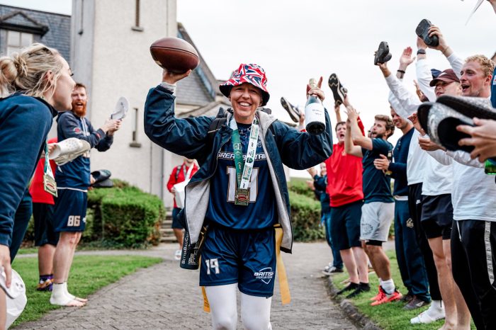 What do British call American football?