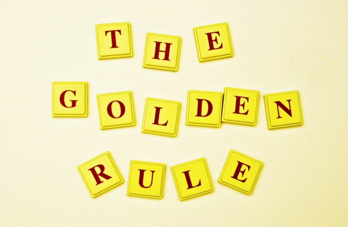 What is the golden rule in rugby?