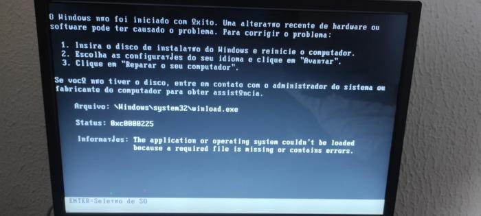 Erro Ao Acionar O Sistema