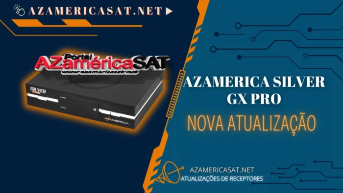 AZamerica Silver GX Pro Nova Atualização V1.40 - 24/07/2023 - Azamerica ... Atualização Azamerica Silver
