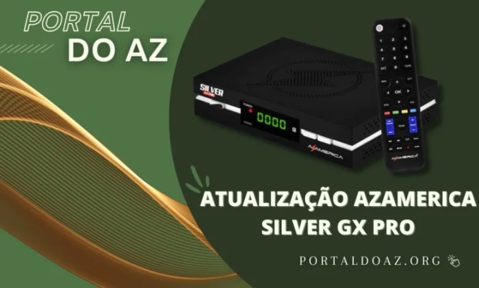 Azamerica Silver GX PRO Atualização V1.45 – Confira! Atualização Azamerica Silver Gx Pro