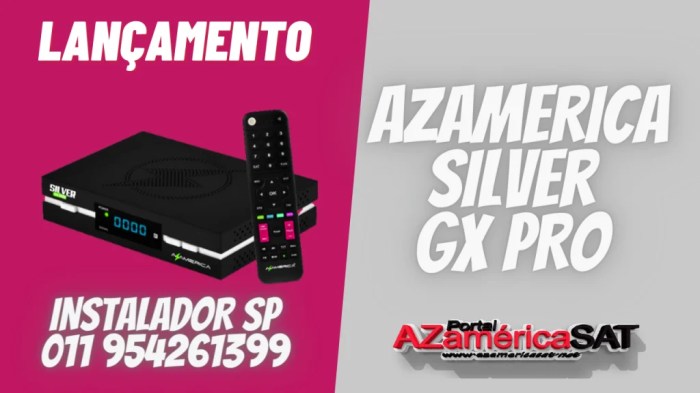 Azamerica Silver GX Pro | Azamerica SAT - Atualização p/ Receptores Via ... Azamerica Silver GX Pro | Azamerica SAT - Atualização p/ Receptores Via ...