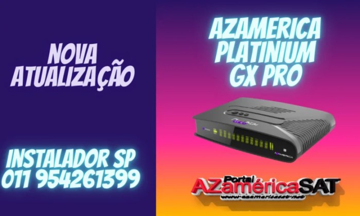 Urgente: Atualização Azamerica Platinium GX Pro V1.06 – 24/05/2021 ... Urgente: Atualização Azamerica Platinium GX Pro V1.06 – 24/05/2021 ...