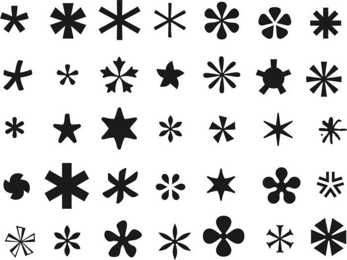 Qué es el asterisco Asteriscum Significado