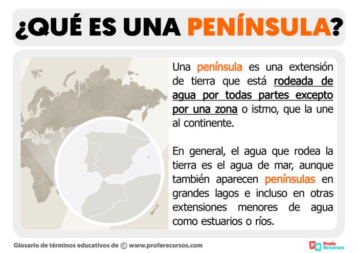¿Qué es una Península? O Que Orografia