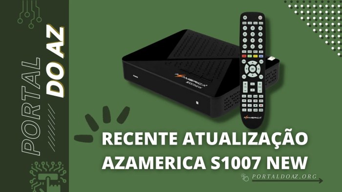 Atualizações Azamerica S1007 New 2025 – Download Oficial Grátis no ... Atualização Azamerica