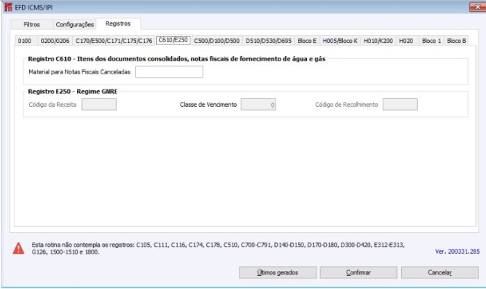 Arquivo:SPED Fiscal11.jpg - CIGAM WIKI Sped Fiscal Atualização