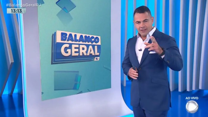 Balanço Geral RJ atinge 12 pontos no ibope dessa segunda (24/04) Balanço Geral Rj
