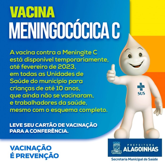 Vacinas contra Meningocócica C e Meningite ACWY estão disponíveis em ... Vacinas contra Meningocócica C e Meningite ACWY estão disponíveis em ...